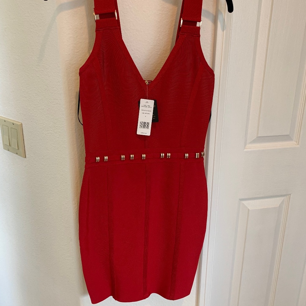 Bebe Carly Mini Bandage Dress